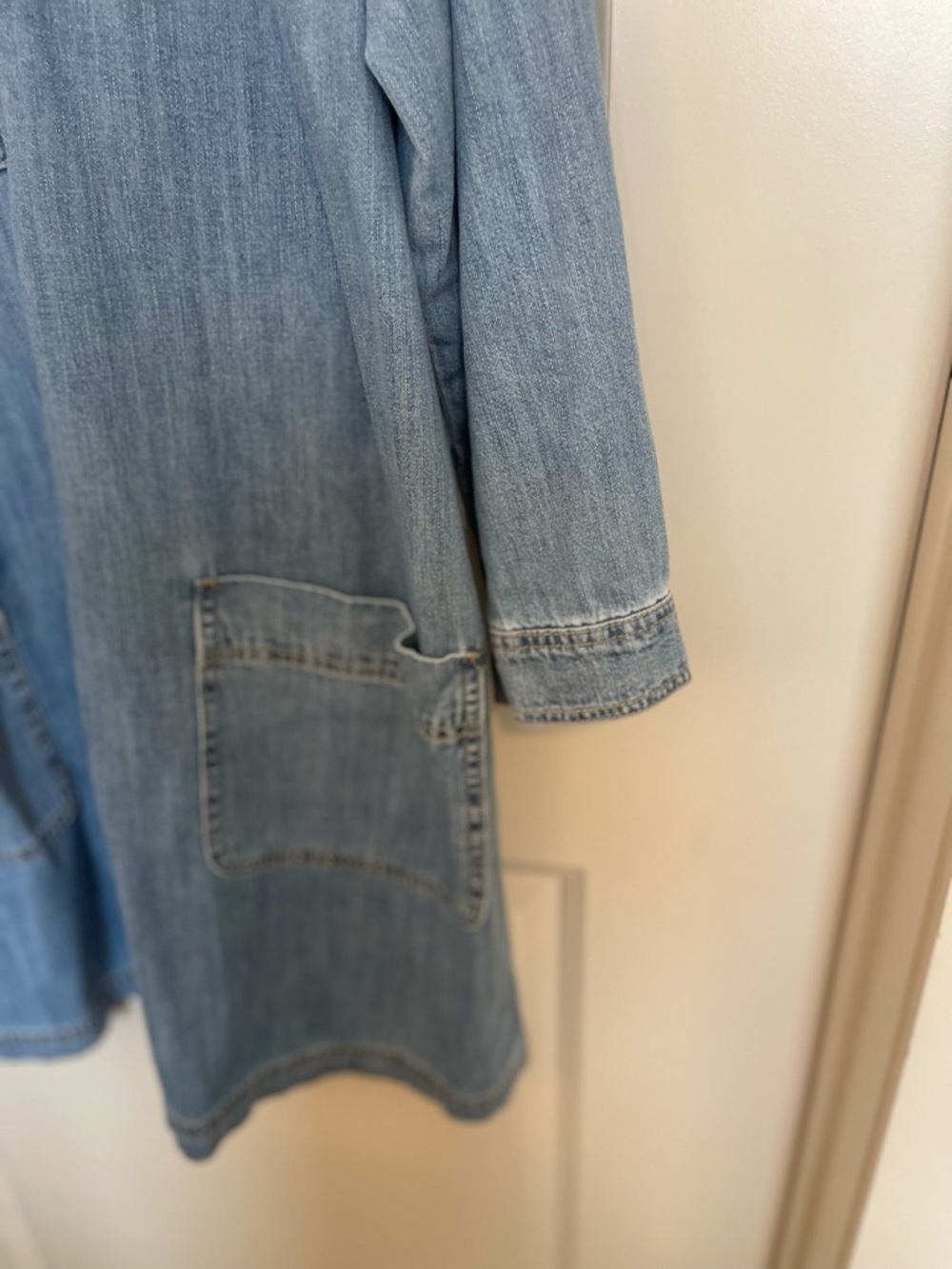 Old Navy Light Blue Denim Shirt Dress - Picture 2 of 6